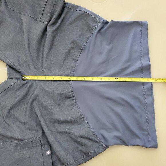 Figs Yola Maternity Technical Collection Scrub Pants in Heather Gray - Large - Picture 10 of 13